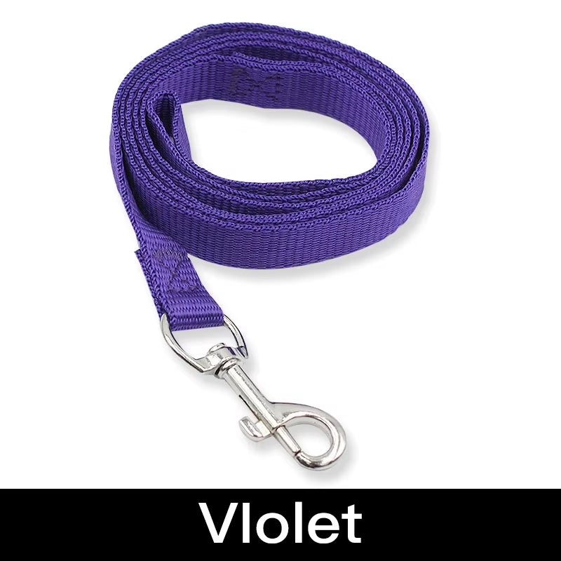 7 Colors 120Cm*1.5Cm Nylon Pet Dog Leash Harness Dog Collar Walking Training Leash Cats Dog Harness Collar Leash Strap Belt