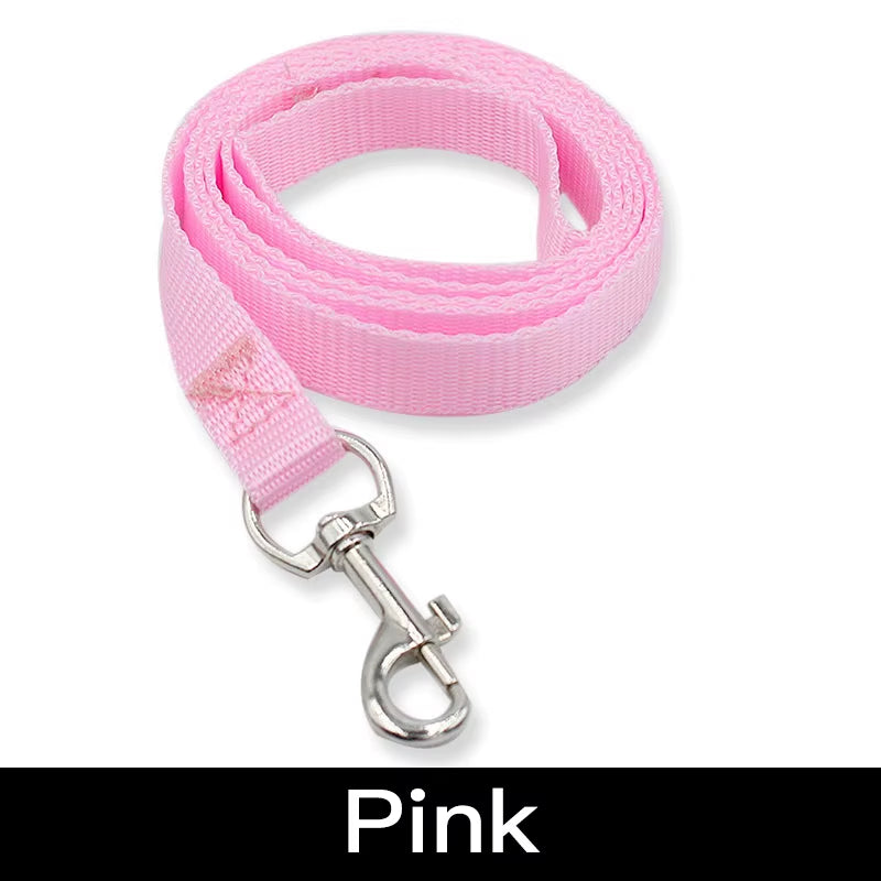 7 Colors 120Cm*1.5Cm Nylon Pet Dog Leash Harness Dog Collar Walking Training Leash Cats Dog Harness Collar Leash Strap Belt