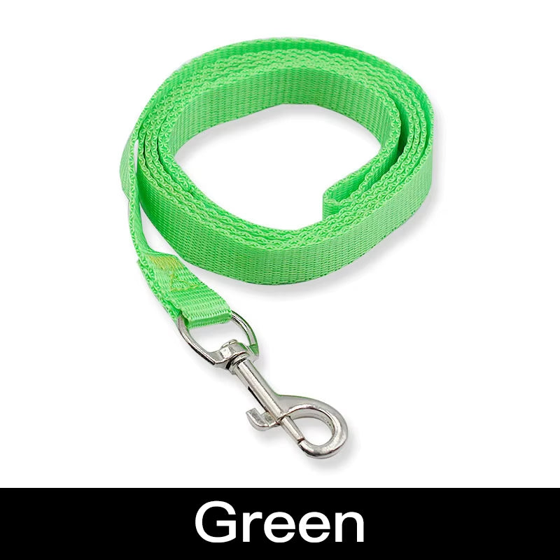 7 Colors 120Cm*1.5Cm Nylon Pet Dog Leash Harness Dog Collar Walking Training Leash Cats Dog Harness Collar Leash Strap Belt