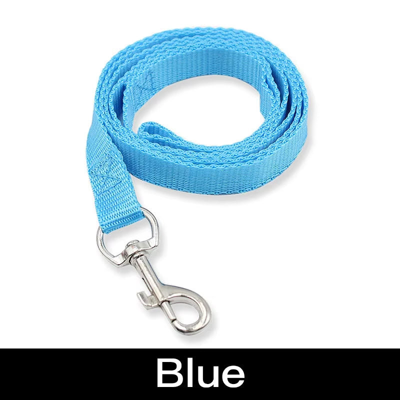 7 Colors 120Cm*1.5Cm Nylon Pet Dog Leash Harness Dog Collar Walking Training Leash Cats Dog Harness Collar Leash Strap Belt