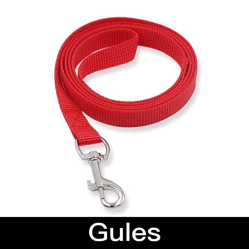 7 Colors 120Cm*1.5Cm Nylon Pet Dog Leash Harness Dog Collar Walking Training Leash Cats Dog Harness Collar Leash Strap Belt