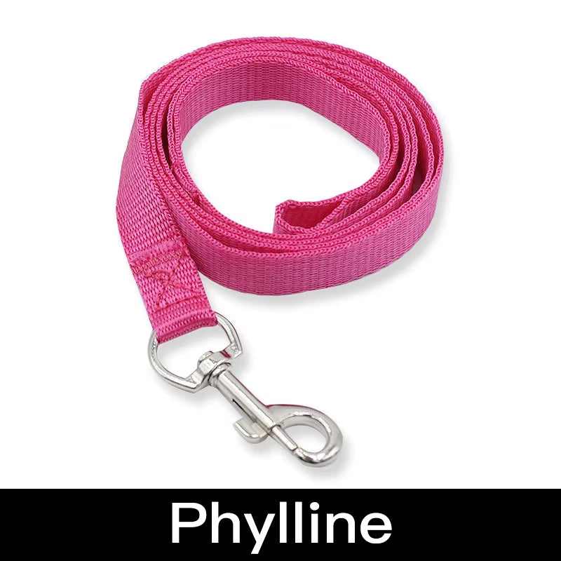 7 Colors 120Cm*1.5Cm Nylon Pet Dog Leash Harness Dog Collar Walking Training Leash Cats Dog Harness Collar Leash Strap Belt